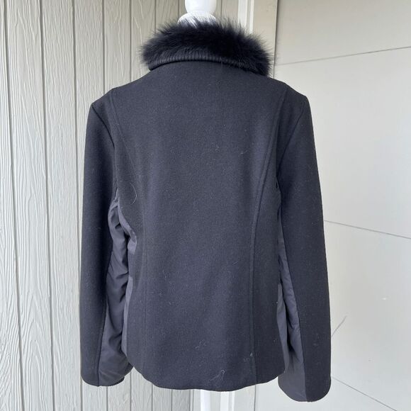 Pendleton Merino Wool Jacket M – Zip Front, Fur Collar, Urban Wear, Winter Coat - Picture 3 of 14